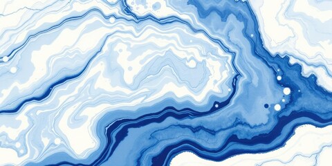 Marbled ink painting texture on canvas with white and navy blue abstract art background, navy blue, abstract art, creative design