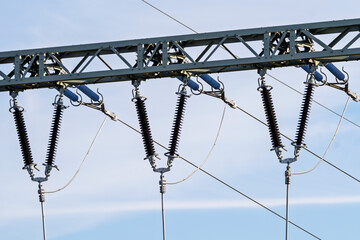 Umspannwerk (auch Umspannanlage) elektrischen Versorgungsnetzes eines...