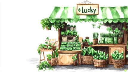 St. Patrick's Day Irish Market Stall