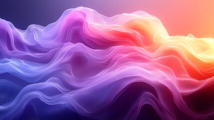 Fototapeta premium Abstract Colorful Waves Flowing Seamlessly