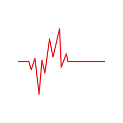 heartbeat on ECG graph