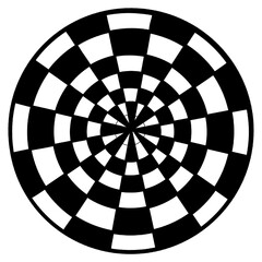 black and white circle 
