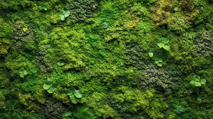 Obraz premium Vibrant green moss covering a natural surface in an ecological setting