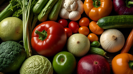 fresh vegetables on a table