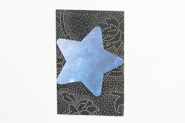 star on decorative paper