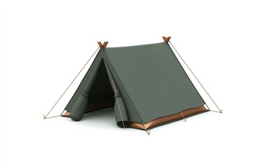 simple cute modern tent icon on a white background