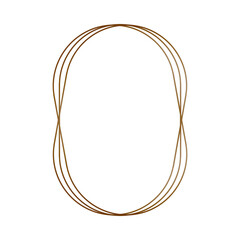 Abstract Gold Loop Design Frame