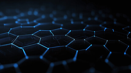 Obraz premium Hexagone de la Technologie, des Sciences et du Médical