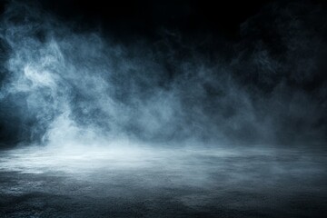 Dark smoky background with ground texture.