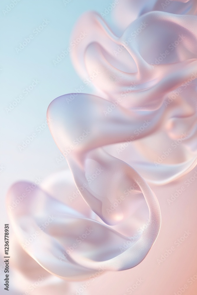 Poster blurring and transparency blend seamlessly in multiple layers, creating the illusion of depth and di