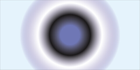ceramic plate on a white background with an interactive round button  light luminescent button isolated on the background of computer graphics  purple ring shape with soft focus blur edges on horizont