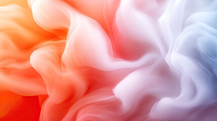 Fototapeta premium A swirling blend of soft colors, featuring gentle waves of red, pink, and white, creating an ethereal, dreamy atmosphere.