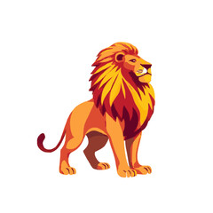 2D Lion King Illustration - Vector Element