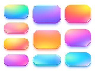 set of glossy buttons