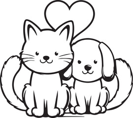 cat and dog