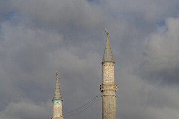 Minarets of Hagia Sophia, Istanbul, UNESCO World Heritage List,, Turkey