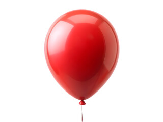Red balloon isolated on transparent background 