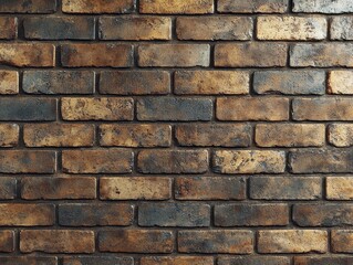 Obraz premium Rustic brick wall texture in neutral tones for urban themed product displays and presentations