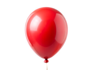 Red balloon isolated on transparent background 