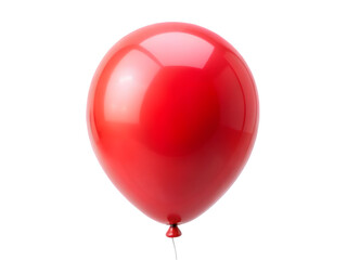 Red balloon isolated on transparent background 