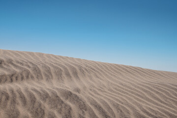 mmaculate sand dune in the desert