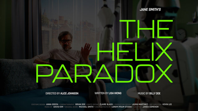Cinematic Film Title Card, Movie Poster Typography Overlay 147 , ( Wide - Square - Vertical )