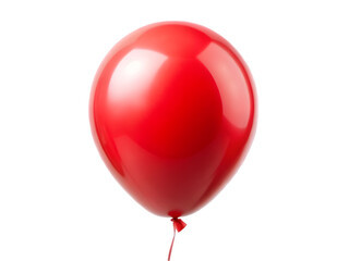 Red balloon isolated on transparent background 