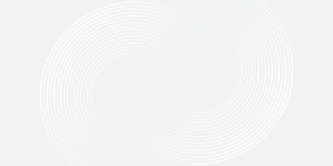 Abstract white glowing geometric lines on gray background. Modern shiny blue circle lines pattern. Futuristic technology concep arts modern