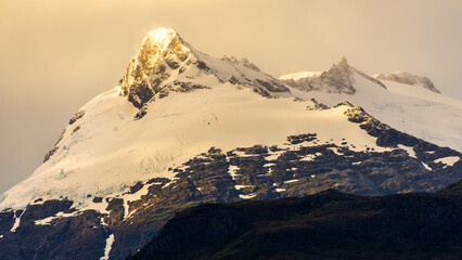 the mountainous region of the national park Alacalufes, Chile