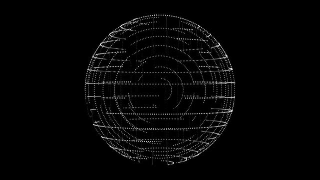 Vector wireframe sphere. 3d earth globe model with meridians and parallels, or latitude and longitude.