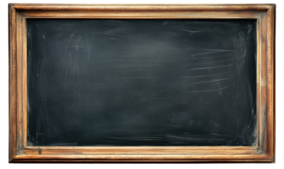   Blackboard  isolated on transparent background