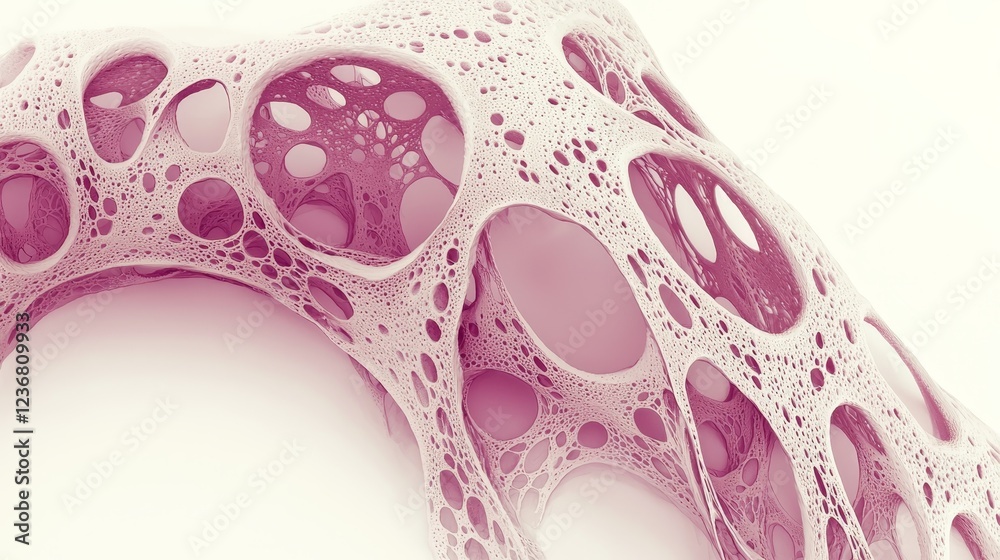 Poster abstract data visualization structure in soft pastel colors and shapes