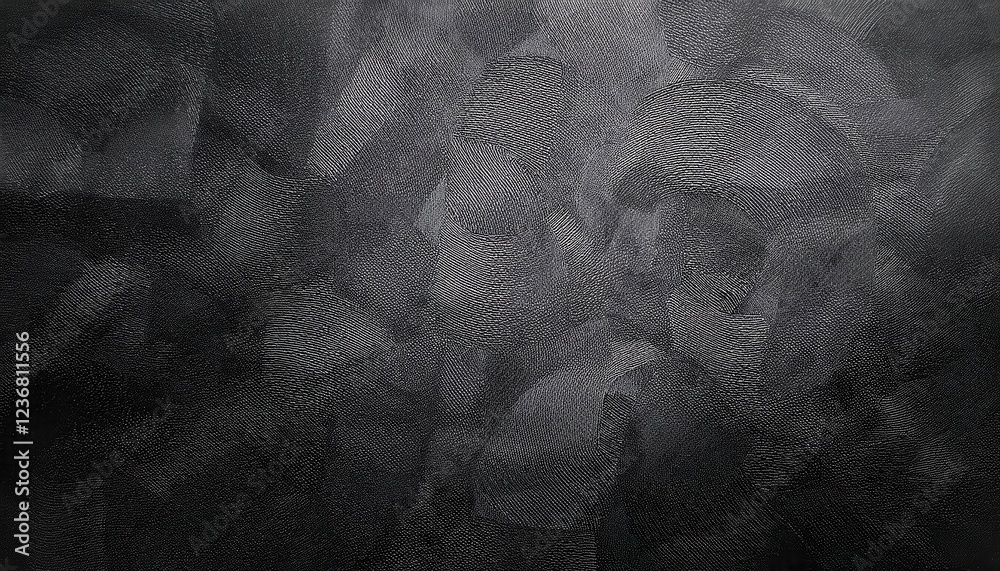Aufkleber textured abstract black surface with intricate geometric pattern, subtle metallic highlights, and de