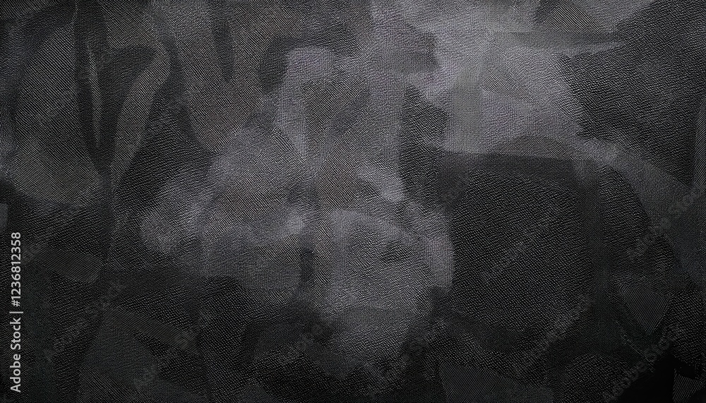 Aufkleber textured abstract black surface with intricate geometric pattern, subtle metallic highlights, and de