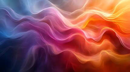 Obraz premium Abstract Colorful Waves Flowing Dynamically