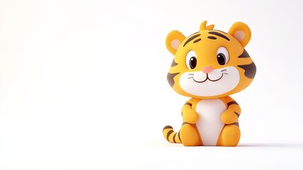 A cute cartoon tiger  