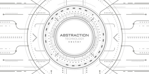 Artificial intelligence. Technical drawing. Engineering industry. New technologies. Vector illustration