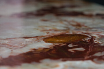 polished brown onyx stone surface