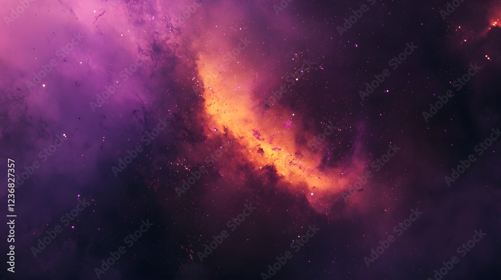 Aufkleber dramatic and captivating cosmic explosion showcasing the fiery and ethereal nature of the universe s