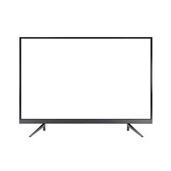 TV screen mockup on isolated background