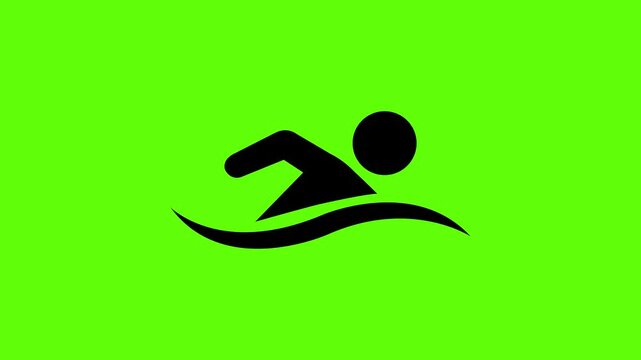 Swimming icon collection &ndash; Vector art of aquatic sports and water activities