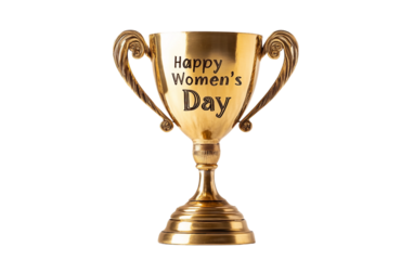 Prestigious golden award commemorating Women's Day, highlighting achievements and gender equality.
A beautifully crafted gold trophy representing women's empowerment, resilience, and leadership 