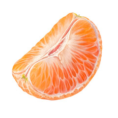 Juicy Mandarin Orange Segments Falling Delicious Citrus Fruit