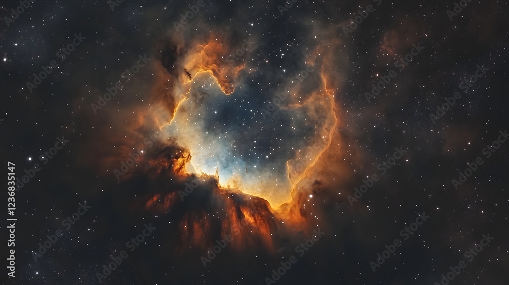 Leinwandbilder mesmerizing cosmic explosion in the depths of the universe showcasing a vibrant and dynamic display 