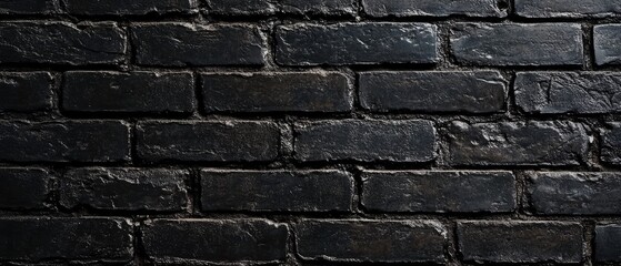Obraz premium Dark brick wall texture background. (1)