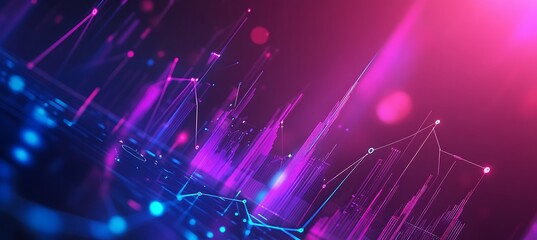 Naklejka premium An abstract business concept with charts and data metrics