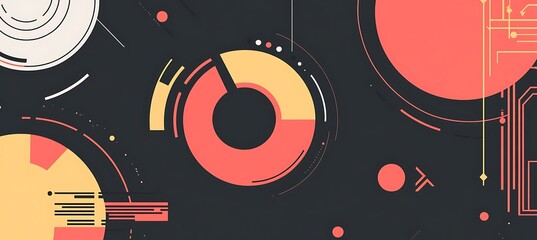 Obraz premium An abstract business illustration with space for text
