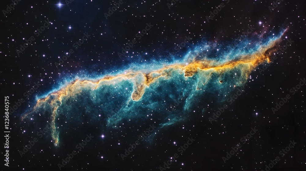Leinwandbilder stunning image of a mesmerizing cosmic explosion showcasing the vibrant hues and dynamic energies of