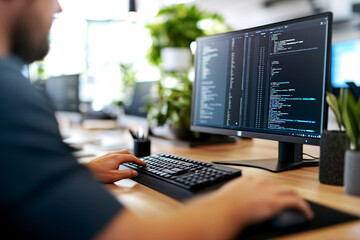 Maximizing office productivity a focused workspace for code development collaborative environment modern office layout engaging viewpoint