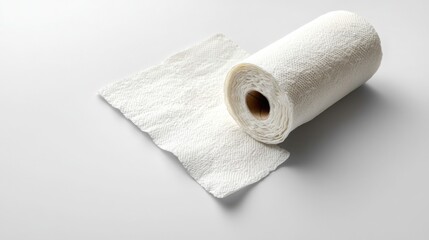 Obraz premium Soft White Paper Towels Roll Kitchen Cleaning Supplies Absorbent Tissues Household Cleaning Product